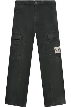 Брюки джинсовые карго с карманами No. 21