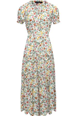 Платье BELLA в мелкий цветочный принт, белое Pietro Brunelli