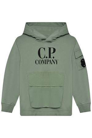 Толстовка-худи с лого и накладным карманом CP Company