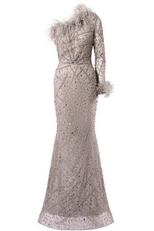 Платье с отделкой бисером Speranza Couture