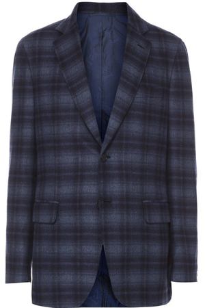 Однобортный пиджак из смеси шерсти и шелка Brioni