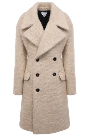Пальто из шерсти и хлопка Bottega Veneta