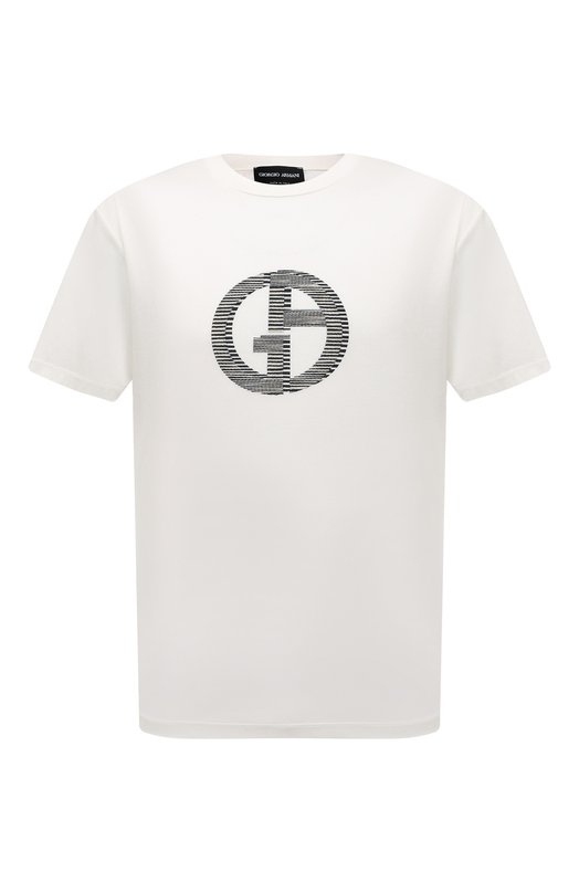 Где купить Хлопковая футболка Giorgio Armani Giorgio Armani 