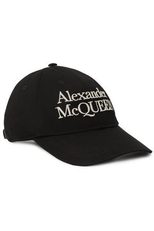 Хлопковая бейсболка Alexander McQueen
