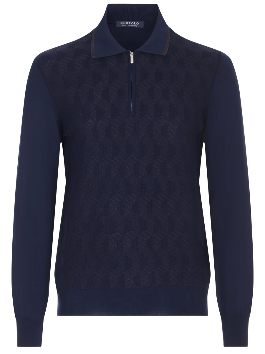 Где купить Поло из шерсти и шелка BERTOLO LUXURY MENSWEAR Bertolo