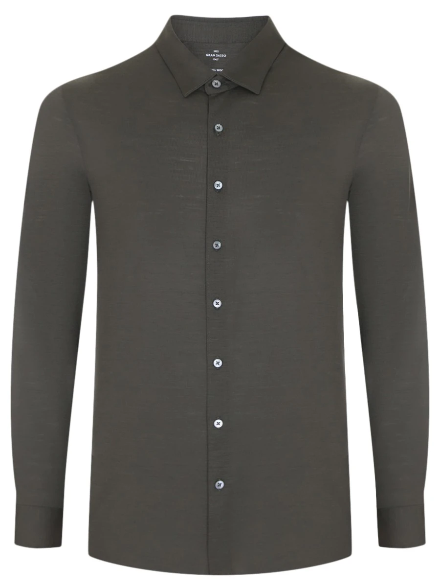 Где купить Рубашка Slim Fit шерстяная GRAN SASSO Gran Sasso