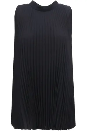 Плиссированный топ из шелка S.FERRAGAMO