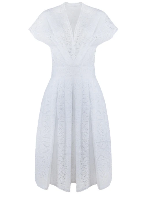 Где купить Хлопковое платье ERMANNO SCERVINO Ermanno Scervino