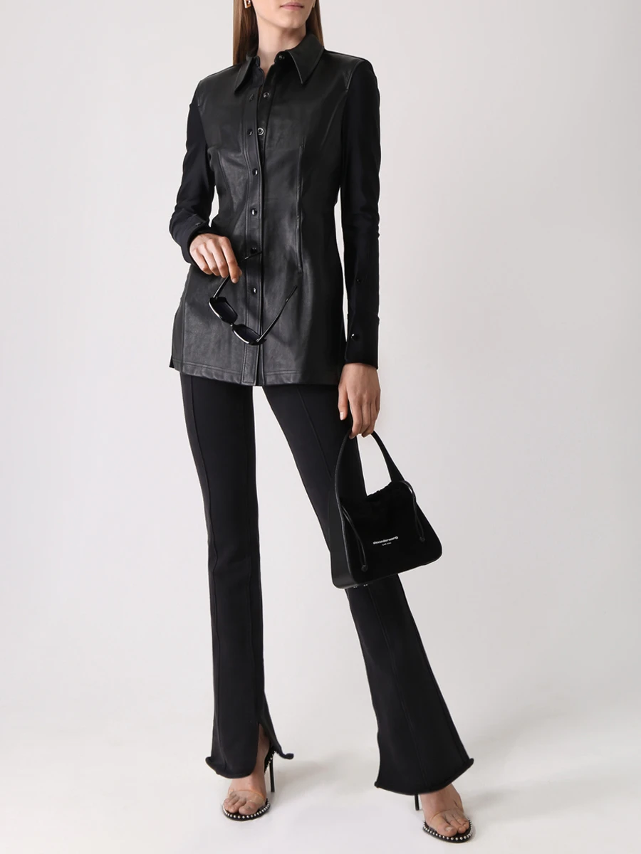 Где купить Рубашка комбинированная ALEXANDER WANG Alexander Wang