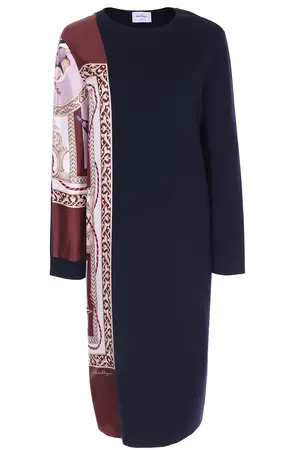 Платье комбинированное S.FERRAGAMO