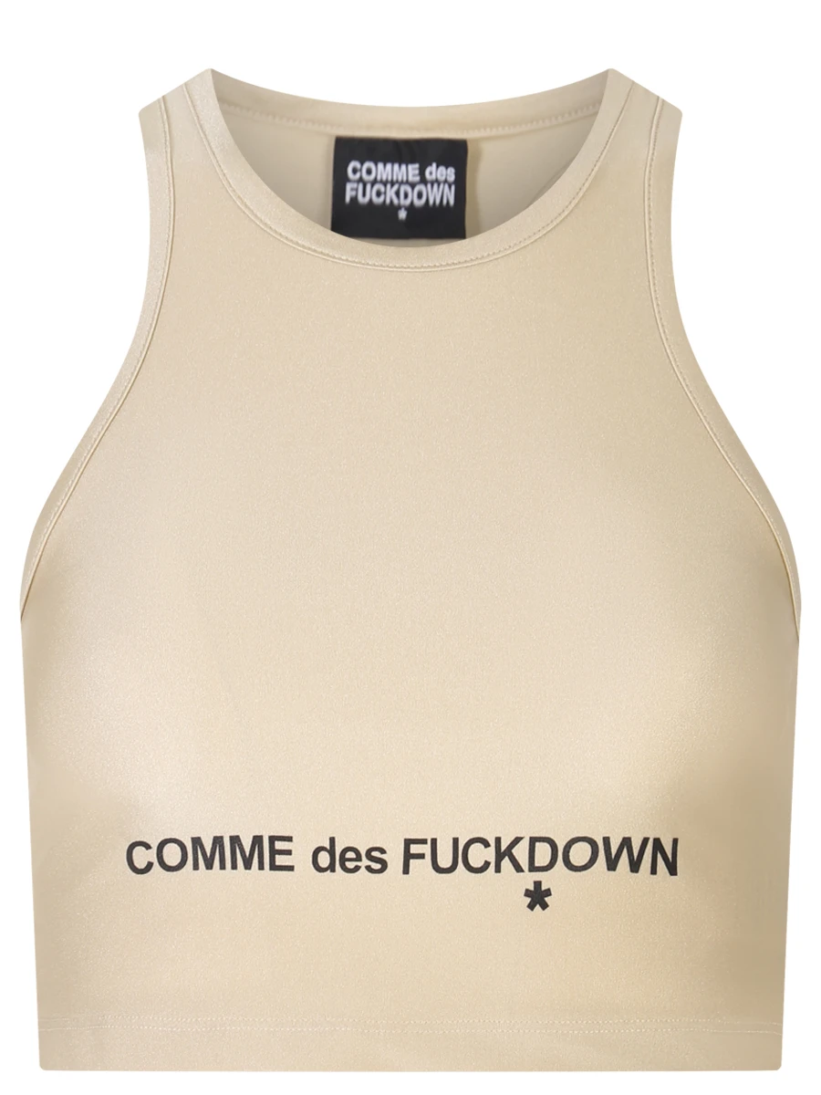Где купить Топ с логотипом COMME DES FUCKDOWN Comme des Fuckdown