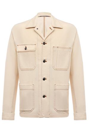 Куртка из хлопка и льна Canali