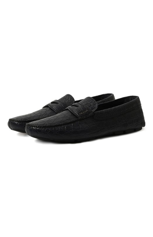 Где купить Мокасины из кожи каймана Prada Prada