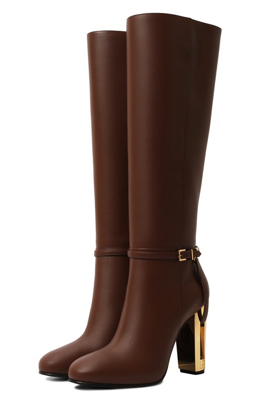 Где купить Кожаные сапоги Delfina Fendi Fendi