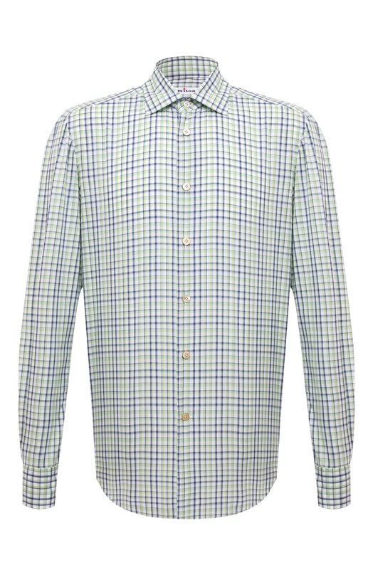 Где купить Хлопковая рубашка Kiton Kiton