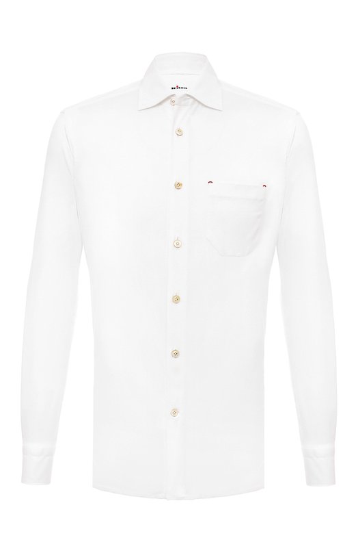 Где купить Хлопковая рубашка Kiton Kiton