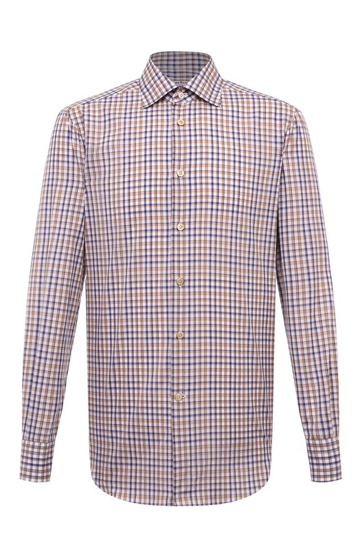 Где купить Хлопковая рубашка Kiton Kiton