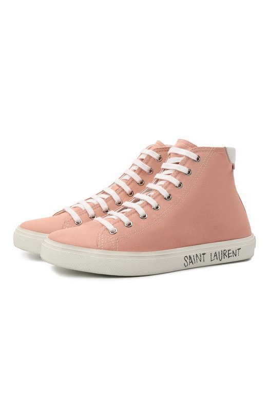 Где купить Текстильные кеды Malibu Saint Laurent Saint Laurent