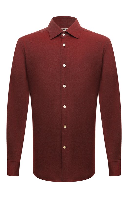 Где купить Хлопковая рубашка Kiton Kiton