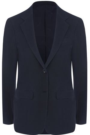 Однотонный жакет из смеси вискозы и льна Kiton
