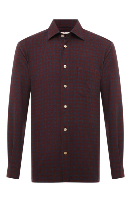 Где купить Хлопковая рубашка Kiton Kiton
