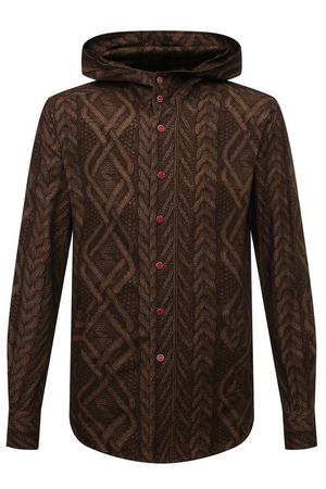 Хлопковая рубашка Kiton