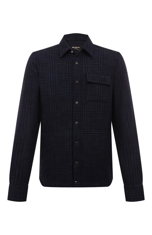 Где купить Рубашка из шерсти и шелка Kiton Kiton