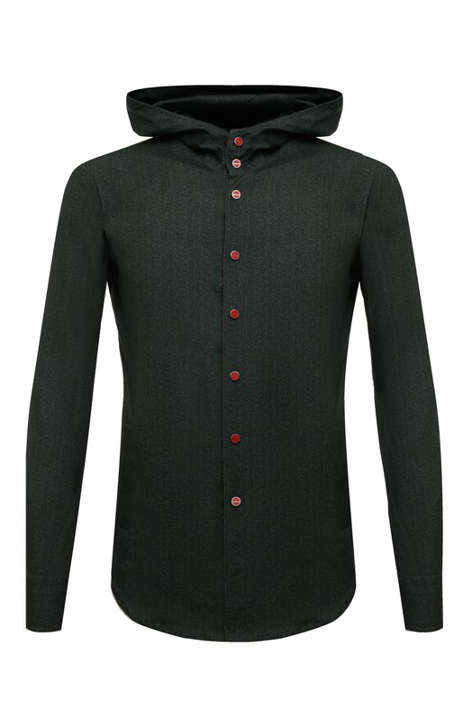 Где купить Хлопковая рубашка Kiton Kiton
