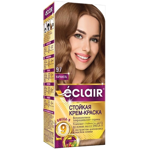 Где купить ECLAIR Стойкая крем-краска для волос с маслами OMEGA 9 Eclair