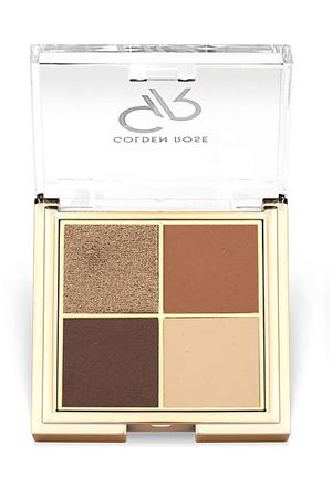 GOLDEN ROSE Тени для век QUATTRO eyeshadow palette