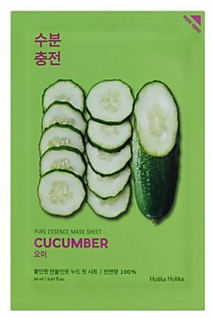HOLIKA HOLIKA Маска для лица тканевая успокаивающая Pure Essence Mask Sheet Cucumber