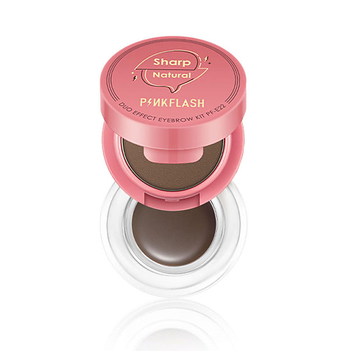 Где купить PINK FLASH Набор для макияжа бровей "Duo effect" 2в1 (тени+подводка) PINK FLASH