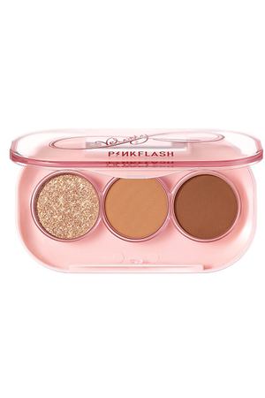 PINK FLASH Палетка теней для век, 3 цвета