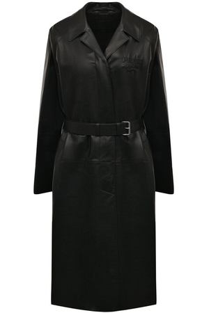 Кожаное пальто Prada
