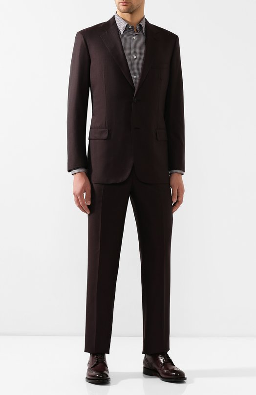 Где купить Костюм из смеси шерсти и шелка Brioni Brioni