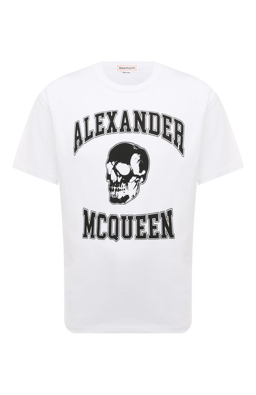 Где купить Хлопковая футболка Alexander McQueen Alexander McQueen