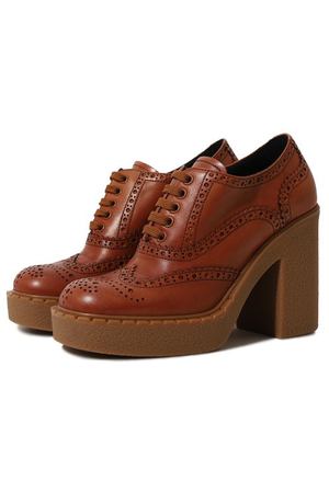 Кожаные ботильоны Prada