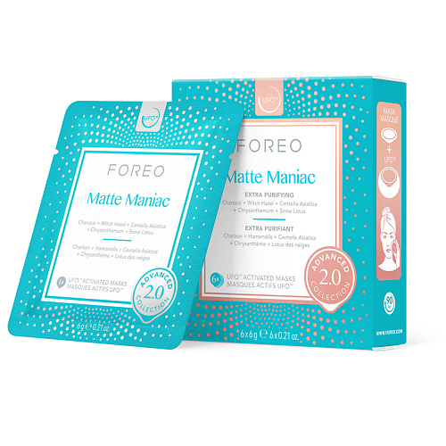 Где купить FOREO Очищающая маска для лица для жирной кожи Matte Maniac для UFO 6.0 Foreo