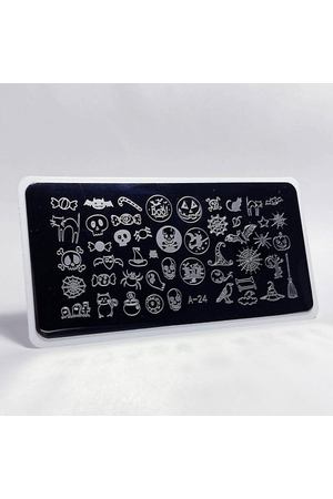 AEROPUFFING Пластина для стемпинга Stamping Plate Хэллоуин
