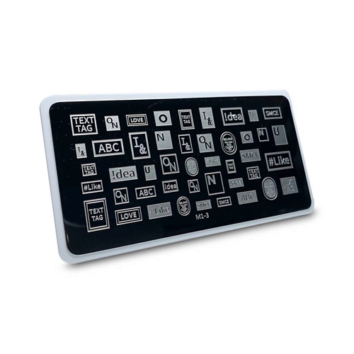 Где купить AEROPUFFING Пластина для стемпинга Stamping Plate Текст AEROPUFFING