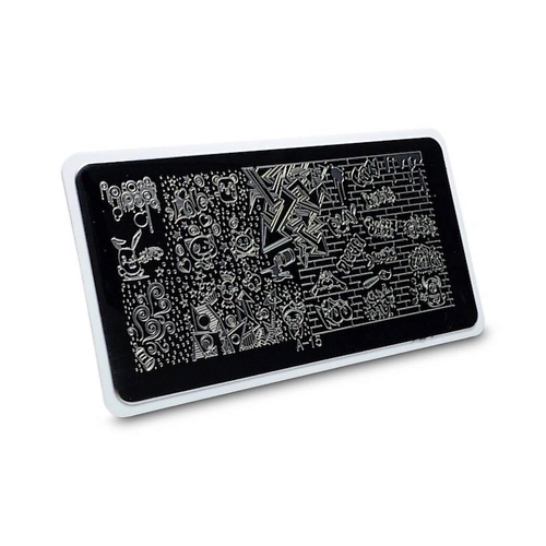 Где купить AEROPUFFING Пластина для стемпинга Stamping Plate Граффити AEROPUFFING