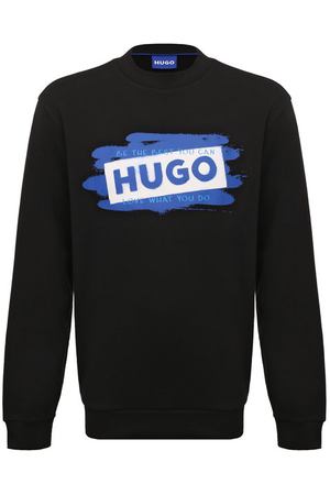 Хлопковый свитшот HUGO Blue