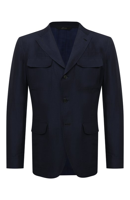 Где купить Пиджак из шерсти и льна Brioni Brioni