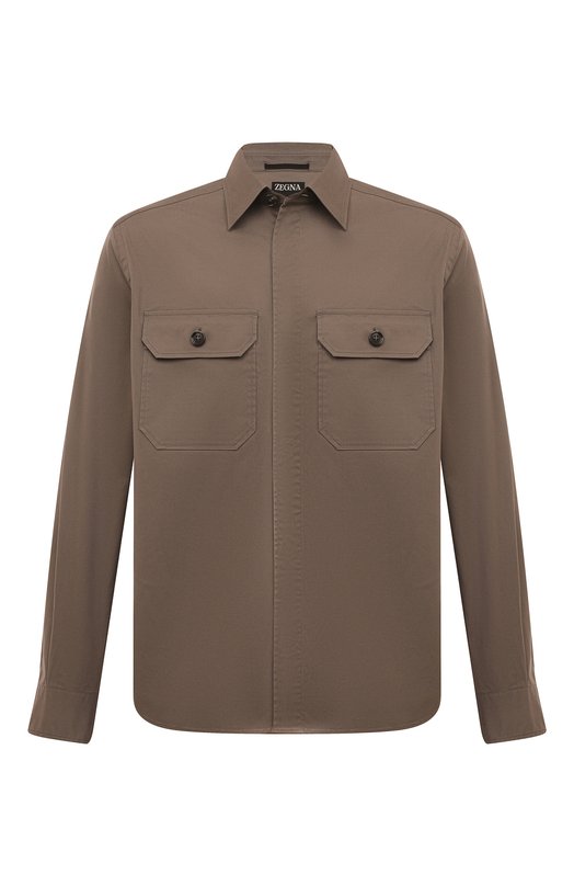 Где купить Хлопковая рубашка Zegna Zegna