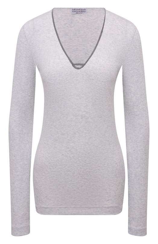 Где купить Хлопковый лонгслив Brunello Cucinelli Brunello Cucinelli