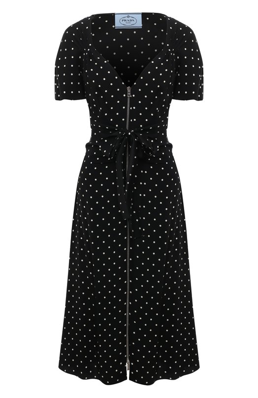 Где купить Платье из вискозы Prada Prada 