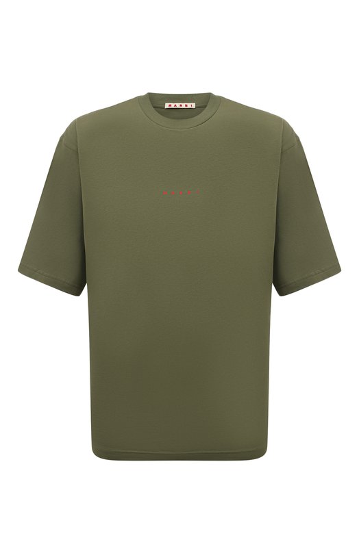 Где купить Хлопковая футболка Marni Marni