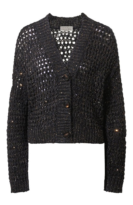 Где купить Кардиган из шелка и льна Brunello Cucinelli Brunello Cucinelli