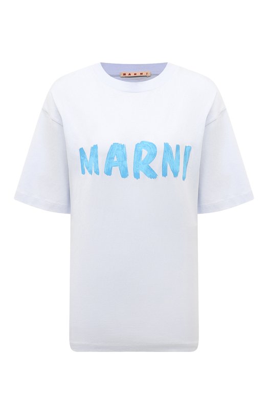 Где купить Хлопковая футболка Marni Marni