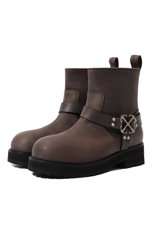 Где купить Кожаные полусапоги Off Track Off-White Off-White